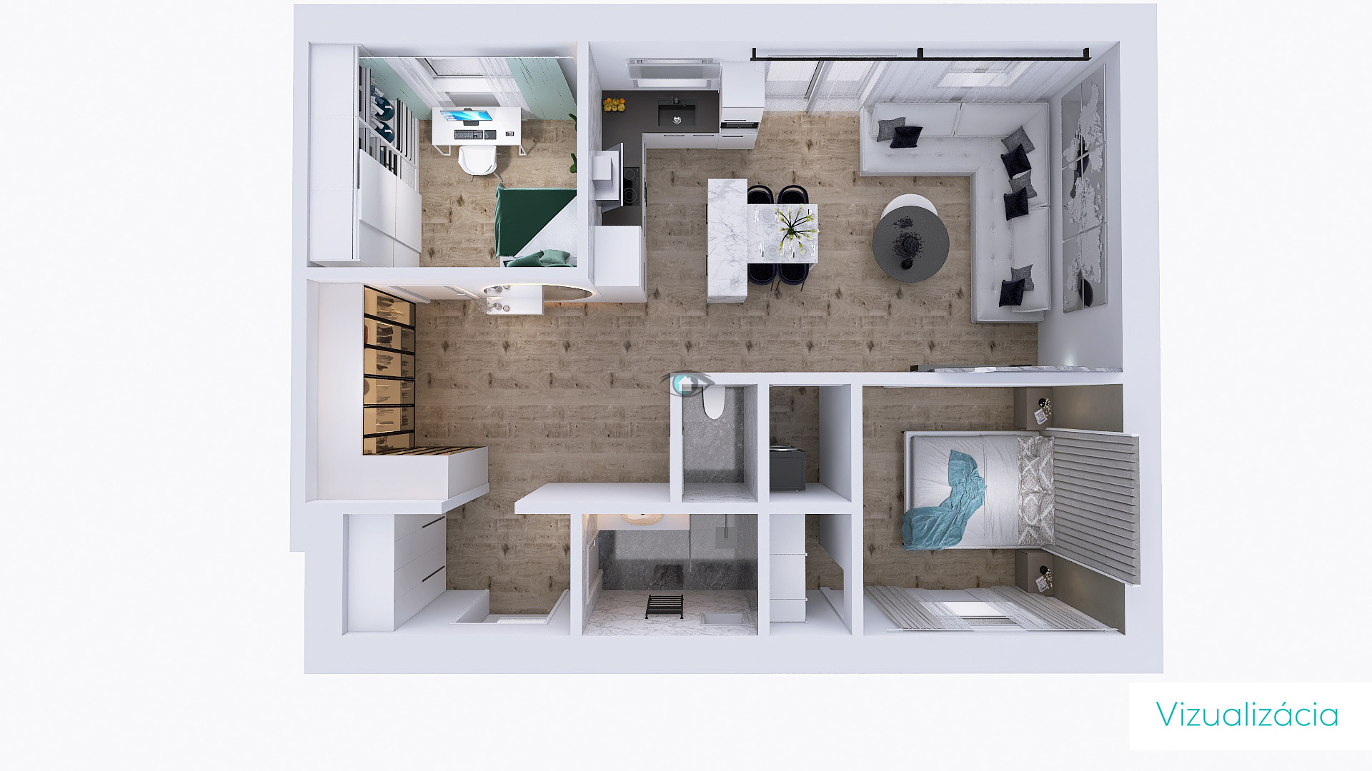 Novostavba 3 izbového bytu s terasou a predzáhradkou, A1 Somotor