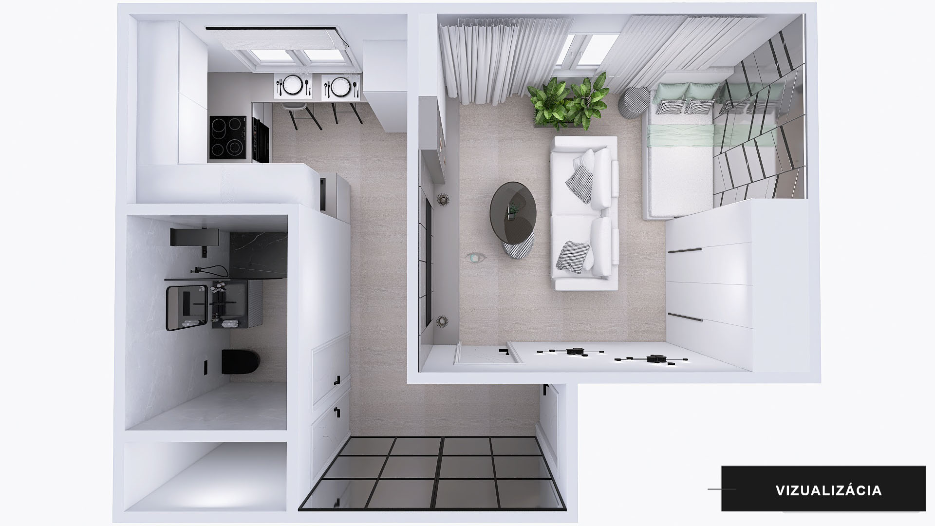 Na predaj 1 izbový byt s parkovaním, Komenského 13, Košice