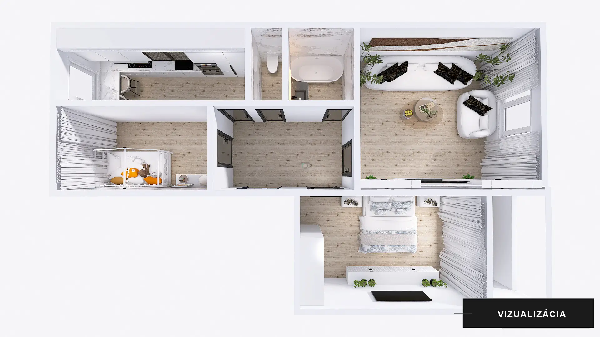 Na predaj 3 izbov&yacute; byt, 61 m&sup2;, Berl&iacute;nsk&aacute;, Ťahanovce, Ko&scaron;ice