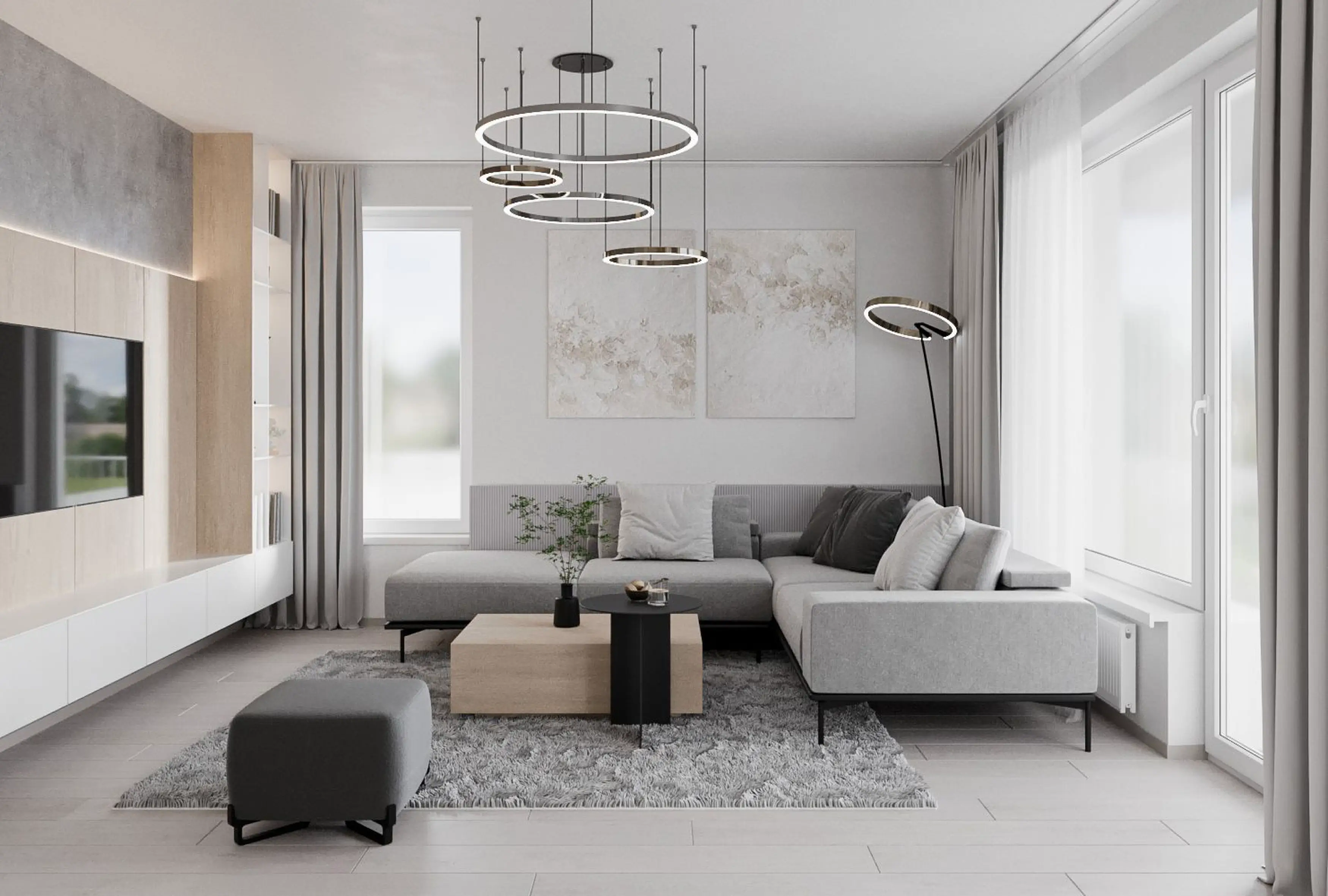 PREDANÉ, Nová terasa III., 3 izbový byt, 77,4 m2+59,2 m2