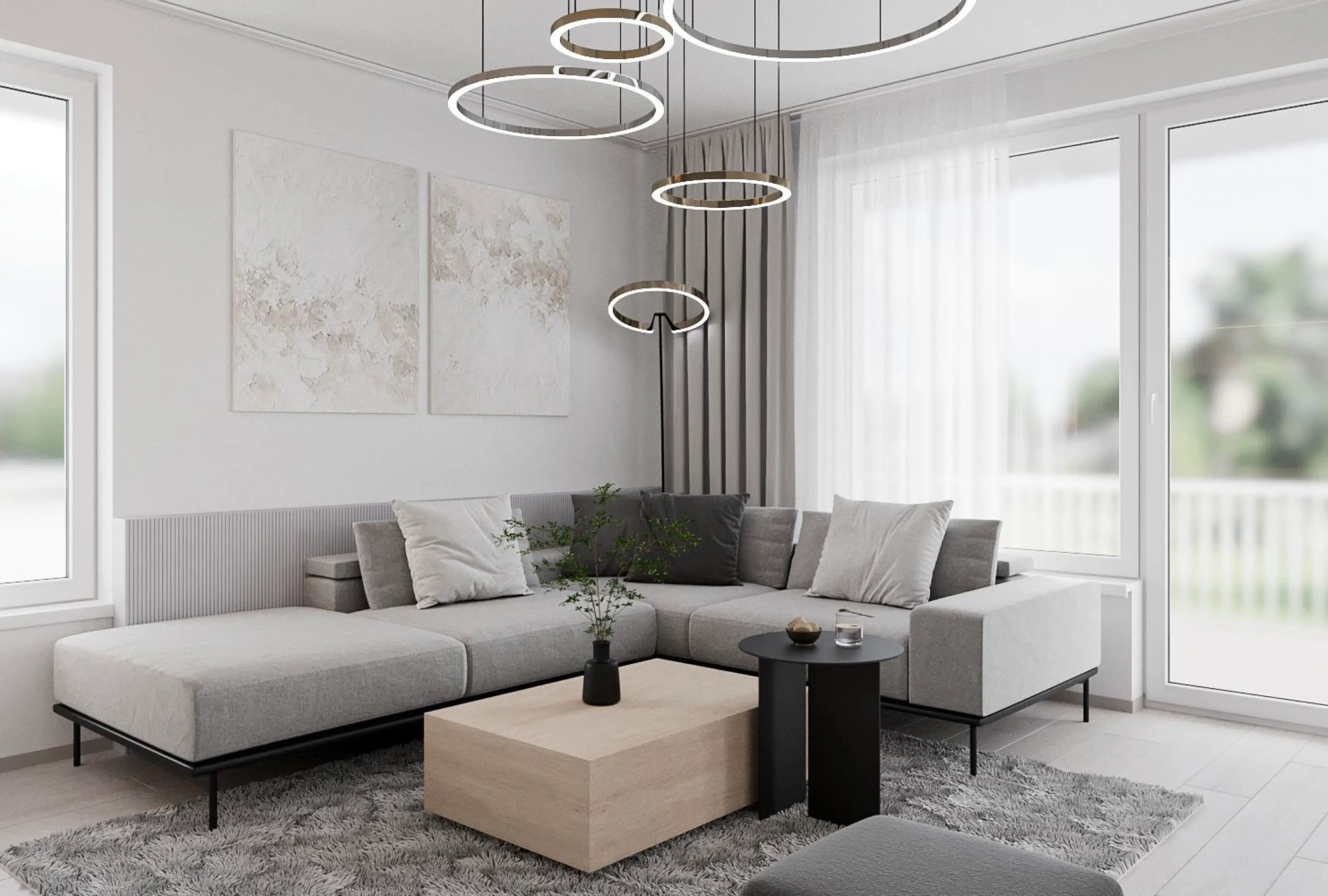 PREDANÉ, Nová terasa III., 3 izbový byt, 77,4 m2+59,2 m2