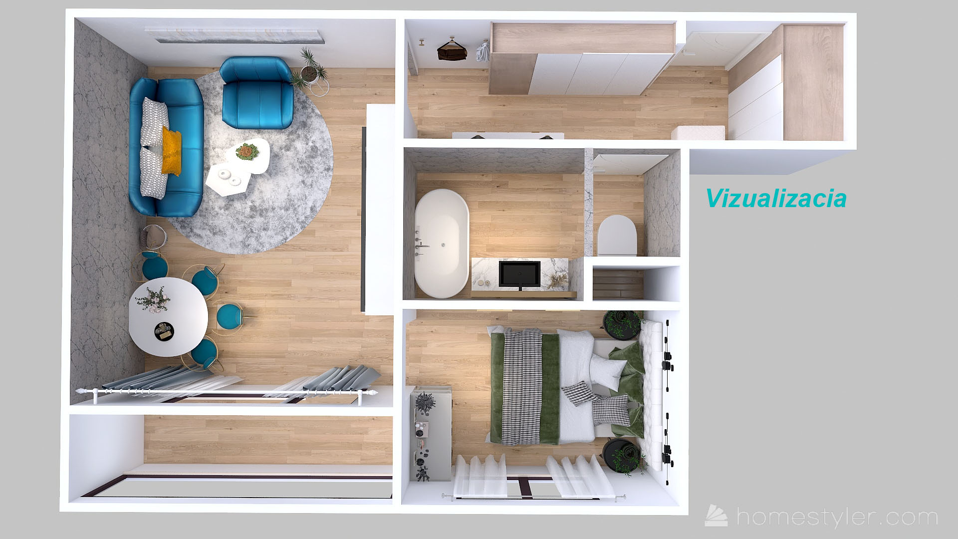 PREDANÉ - na predaj 1 izbový byt, 40m2 + loggia, Mudroňova, JUH