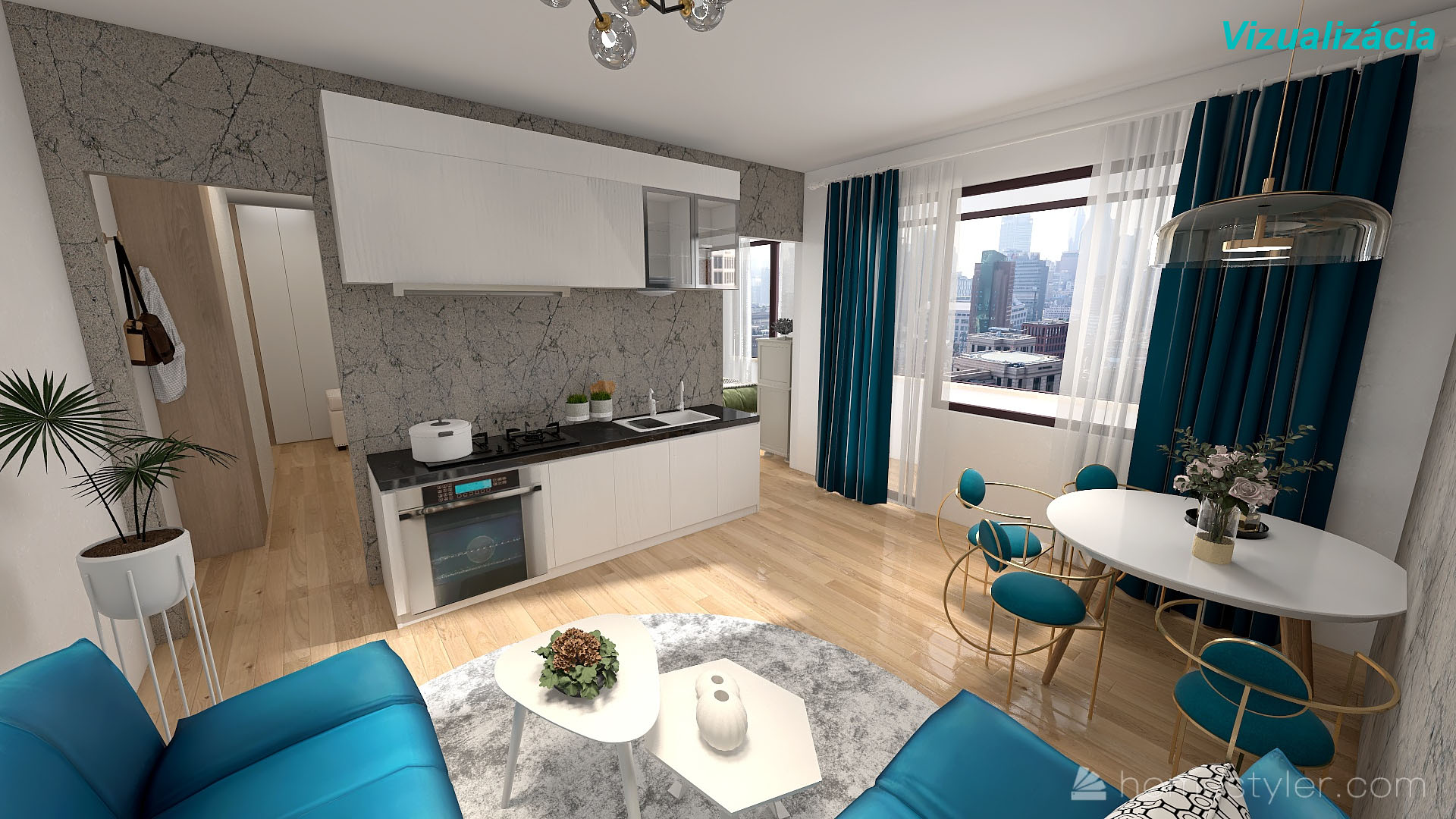 PREDANÉ - na predaj 1 izbový byt, 40m2 + loggia, Mudroňova, JUH