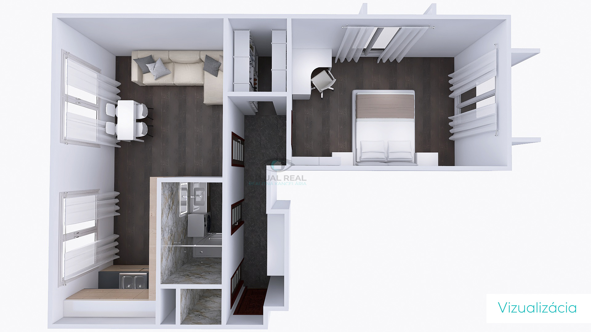 PREDANÉ na predaj 2 izbový TEHLOVÝ byt s balkónom, Vodárenská