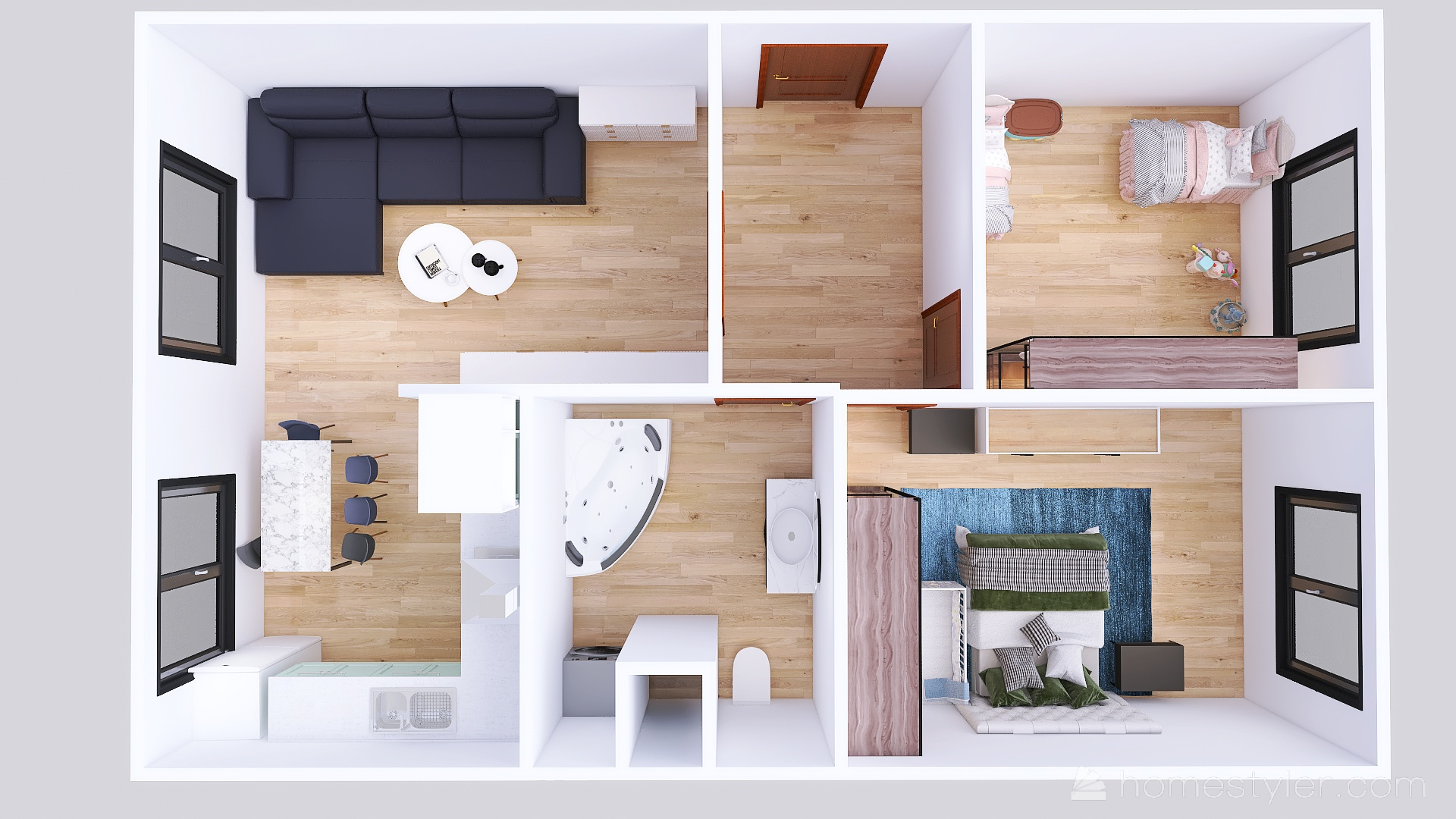 Na prenájom  ZARIADENÝ 3 izbový byt, Trieda SNP, Košice II